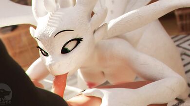 Watch the sexy Hentai: Light Fury and BJ by Furromantic 4K 60FPS porn video where you can see two furries having a hot bj scene in full HD quality