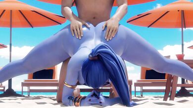 Widowmaker Goes to the Beach for a F*** with Yeero