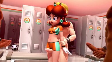 The hot secretary Daisy was caught red-handed while locking the room noisily in the locker room!