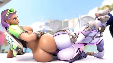 Sombras Stealthy Sexcapade with Widowmaker and Her Dildos! - Arhoangel