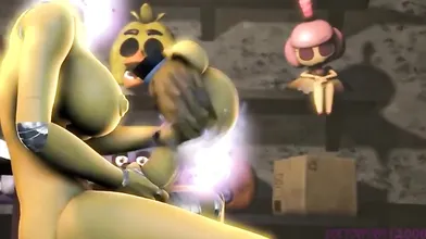 Five Nights At Freddy Rule 34: Futanari 3D Animation by Doctorpurple2000