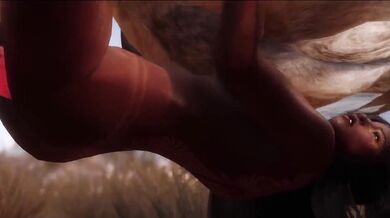 The Flower Picnic Turns into a Hot Night of For*ced Sex with a Ravenous Sabercat in the Forest!