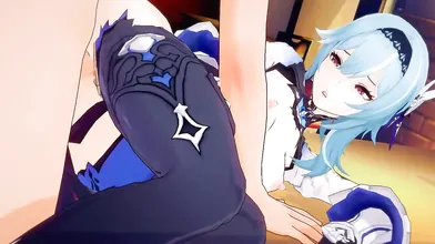 Eulalia on the table - Genshin Impact