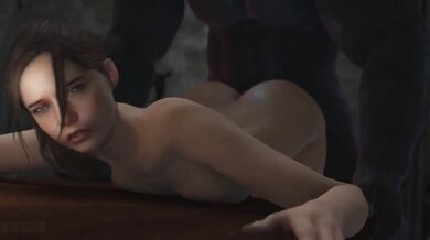 Ms Claire Redfield and Mr X, AKA Nedke, Get Intimate in the Laboratory