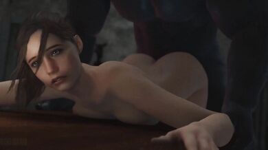 Ms Claire Redfield and Mr X, AKA Nedke, Get Intimate in the Laboratory