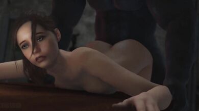 Ms Claire Redfield and Mr X, AKA Nedke, Get Intimate in the Laboratory