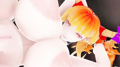 Monster Den: Suika, Ibuki and Huge Titty fucked by Insects in Touhou!