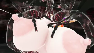 Monster Den: Suika, Ibuki and Huge Titty fucked by Insects in Touhou!