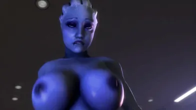The busty elf Liara loves to ride rough and hard on her bouncy alien lover in an erotic intergalactic adventure!