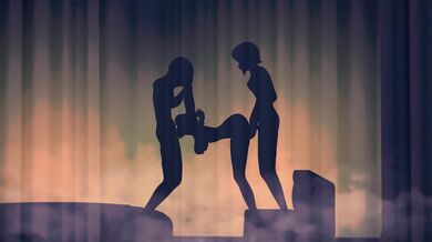 A hot and sexy Chinese woman gets pleasured by a group of horny men in the sauna