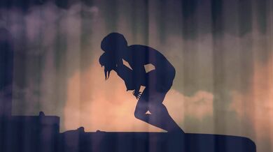 A hot and sexy Chinese woman gets pleasured by a group of horny men in the sauna