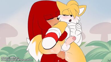 Knuckles and Tails: One Morning on the Mushroom Hill [Krazyelf]