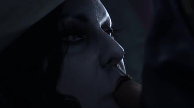 Lady Dimitrescu Gives a Blowjob to Great M8