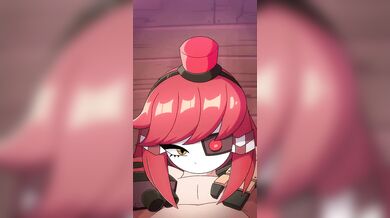 Mimi gets a blowjob in the bathroom stall