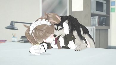 In the bedroom, were making love for you to see