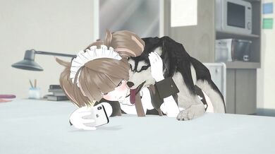 In the bedroom, were making love for you to see