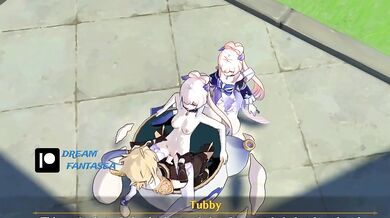 Watch as Kokomi and Aether replace Tubby the Clown in this animated mod!