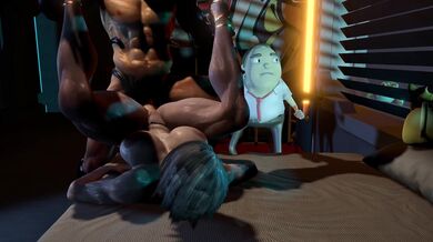 Watch Bayonetta, a sexy escort, seduce her client Damarmau in this hot porn scene!