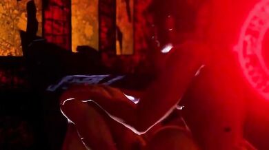 This is a pornographic video featuring the Silent Hole Pyramid JP [Super Kawaii Monster]