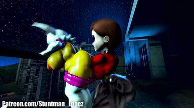 Hairy-Chested Hunk Infiltrates Rampant Lesbian Orgy - Stuntman Shocking Lopez