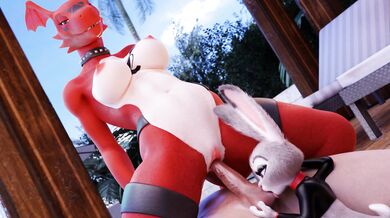 A Secret Love Affair between Guilmon and Judy Turns into a Steamy Threesome Adventure in 4K Ultra HD!