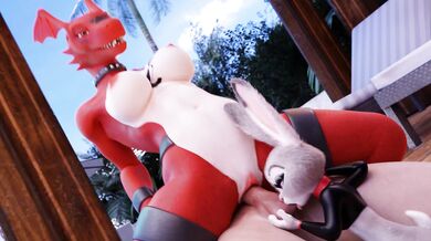 A Secret Love Affair between Guilmon and Judy Turns into a Steamy Threesome Adventure in 4K Ultra HD!