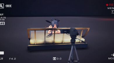 An insect penetrates Luo Tianyi while being filmed in a MMD hentai sunrise scene