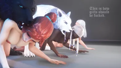 Watch as these werewolves transform into beasts during passionate love making, leaving their lovers breathless with pleasure!