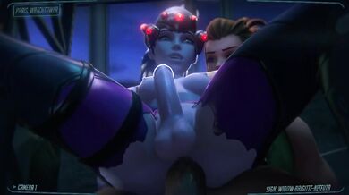 Security Camera Feed: Brigitte Brianna X Widowmaker in Netfuta