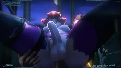 Security Camera Feed: Brigitte Brianna X Widowmaker in Netfuta