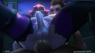 Security Camera Feed: Brigitte Brianna X Widowmaker in Netfuta