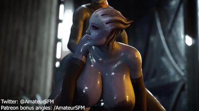 The Biotic Sexual Desire of Samara and Liara: A Science Fiction Erotic Adventure