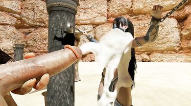 Mortal Kombat: Goros Ultimate Bukkake Massacre (Featuring Kitana) in The Dirt Den!