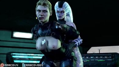 Sindel and Cassie have a hot threesome with their sexy roommate!