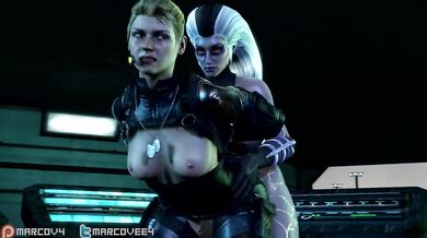 Sindel and Cassie have a hot threesome with their sexy roommate!