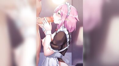 Please service my cock with your mouth, slut