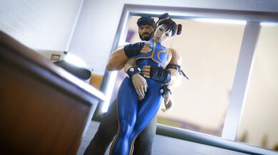 Watch Chun-Li get a sensual thighjob from Wanksy in this amazing hentai video!