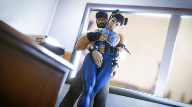 Watch Chun-Li get a sensual thighjob from Wanksy in this amazing hentai video!