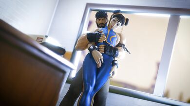 Watch Chun-Li get a sensual thighjob from Wanksy in this amazing hentai video!