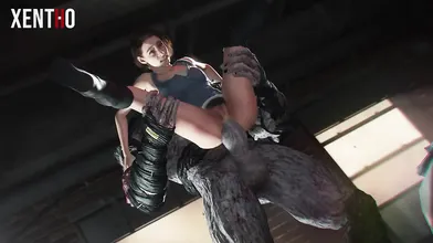 ``` Detective Jill Valentines evening was pretty eventful -- Xenomorphs, Snake and a mysterious organization all played a part in her adventure