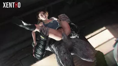 ``` Detective Jill Valentines evening was pretty eventful -- Xenomorphs, Snake and a mysterious organization all played a part in her adventure