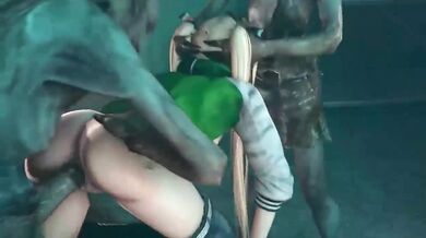 Watch as Marie Rose and her friend Candy crawl on the floor in search of a threesome with their lover, not your business