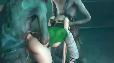 Watch as Marie Rose and her friend Candy crawl on the floor in search of a threesome with their lover, not your business