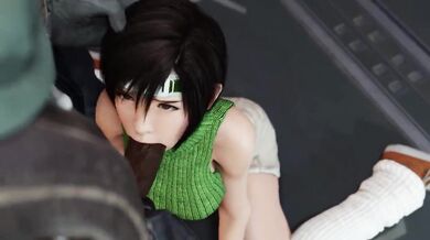 The sexy ninja Yuffie Kisaragi pleases the Shinra executives with her tight pussy as they fuck her hard and rough in this blacked hentai video