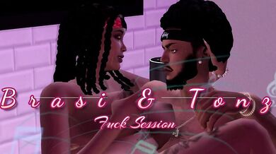 The Sexual Escapades of Sims 4 Characters Brasi and Tonz in a Frenzied Fuck Session