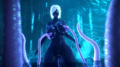 Watch as the Queen Nualia is played with by tentacles in this hot hentai porn video!