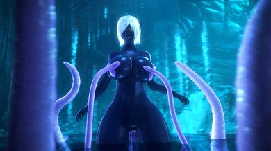 Watch as the Queen Nualia is played with by tentacles in this hot hentai porn video!