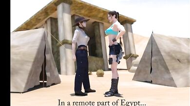 Sexy alien queen Qetesh gets down and dirty with her hot alien crew in a quickie porn video