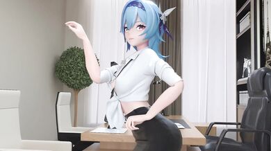 Eula Sexytary gets down and dirty as she dances in her underwear, teasing and pleasuring herself