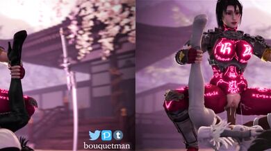 The Ultimate Battle between Taki and 2B, Part 2 (Split Screen)